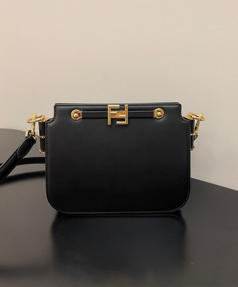 Fendi Touch Gusseted Bag 8BT349 Black